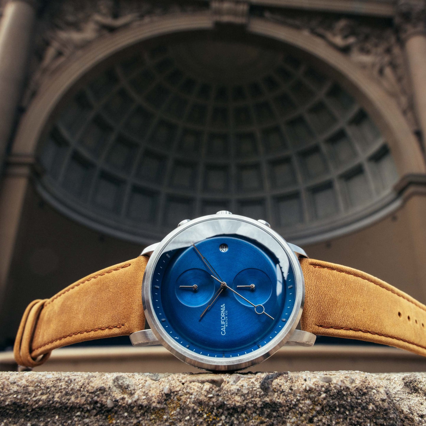 California Watch Co. Golden Gate Chrono Leather Sand Navy