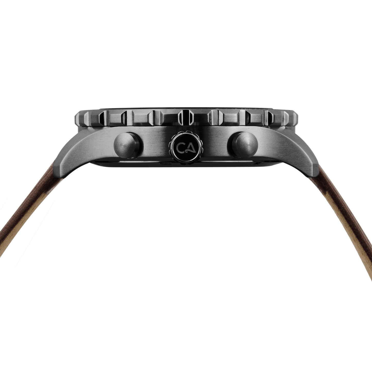 Mavericks Chrono Leather Gunmetal Brown
