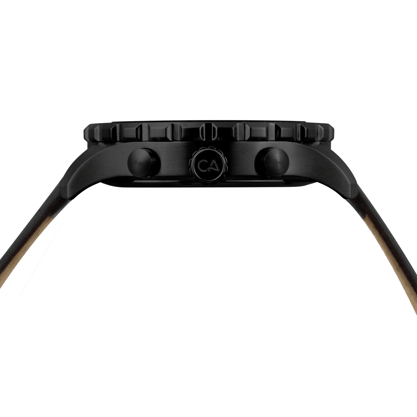 Mavericks Chrono Leather All Black Red