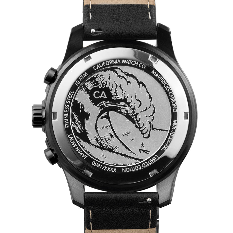 Mavericks Chrono Leather Gunmetal Rose Gold