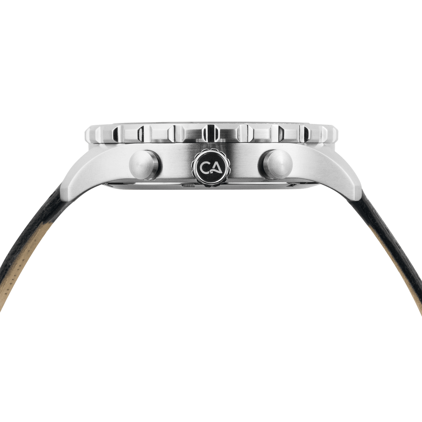 Mavericks Chrono Leather Silver Black