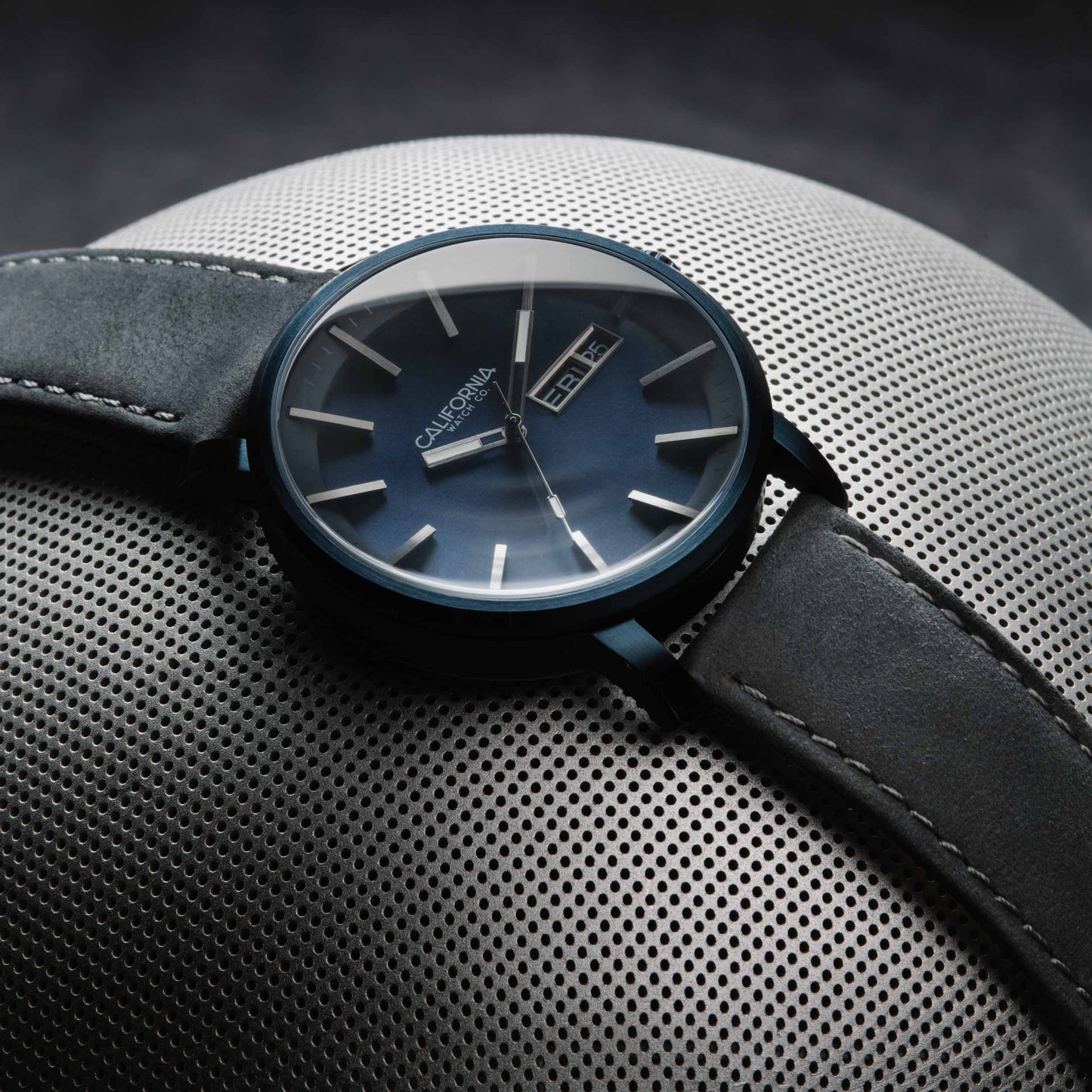 California Watch Co Mojave Leather Deep Blue Gray