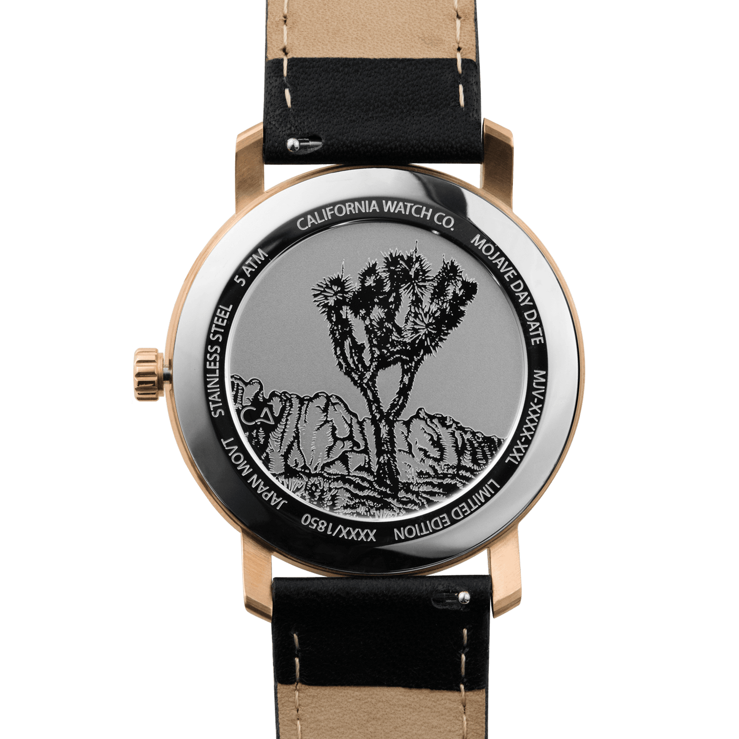 Mojave Leather Rose Gold Smoke