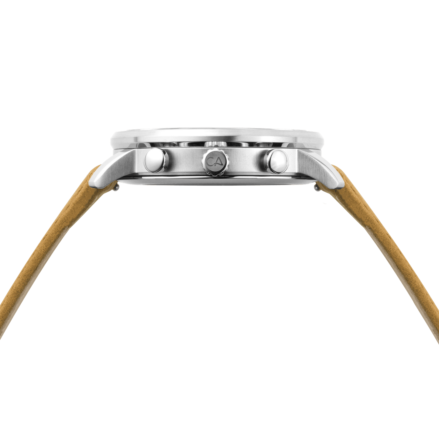 California Watch Co. Golden Gate Chrono Leather Sand White side