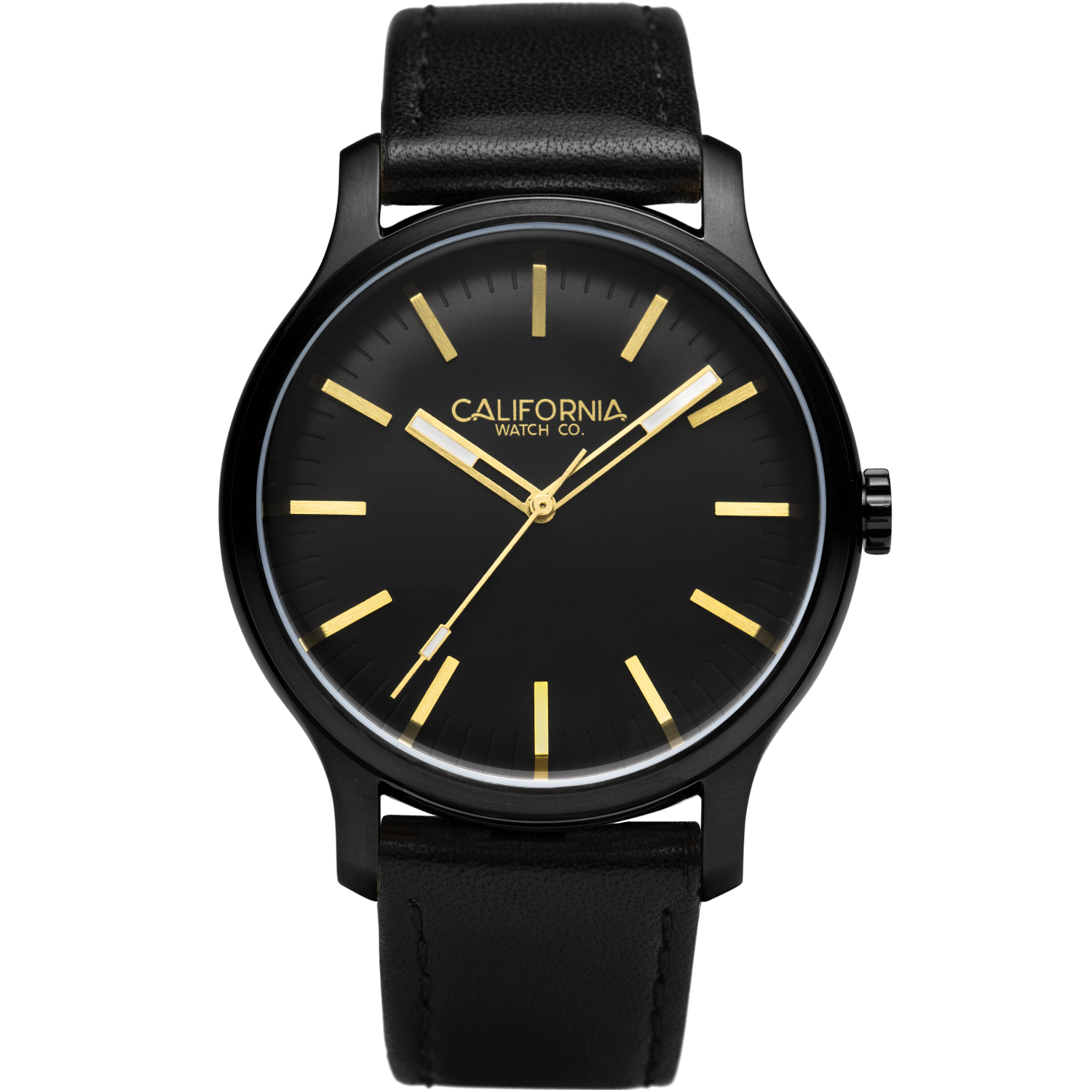 Laguna 40 Leather All Black Gold | California Watch Co