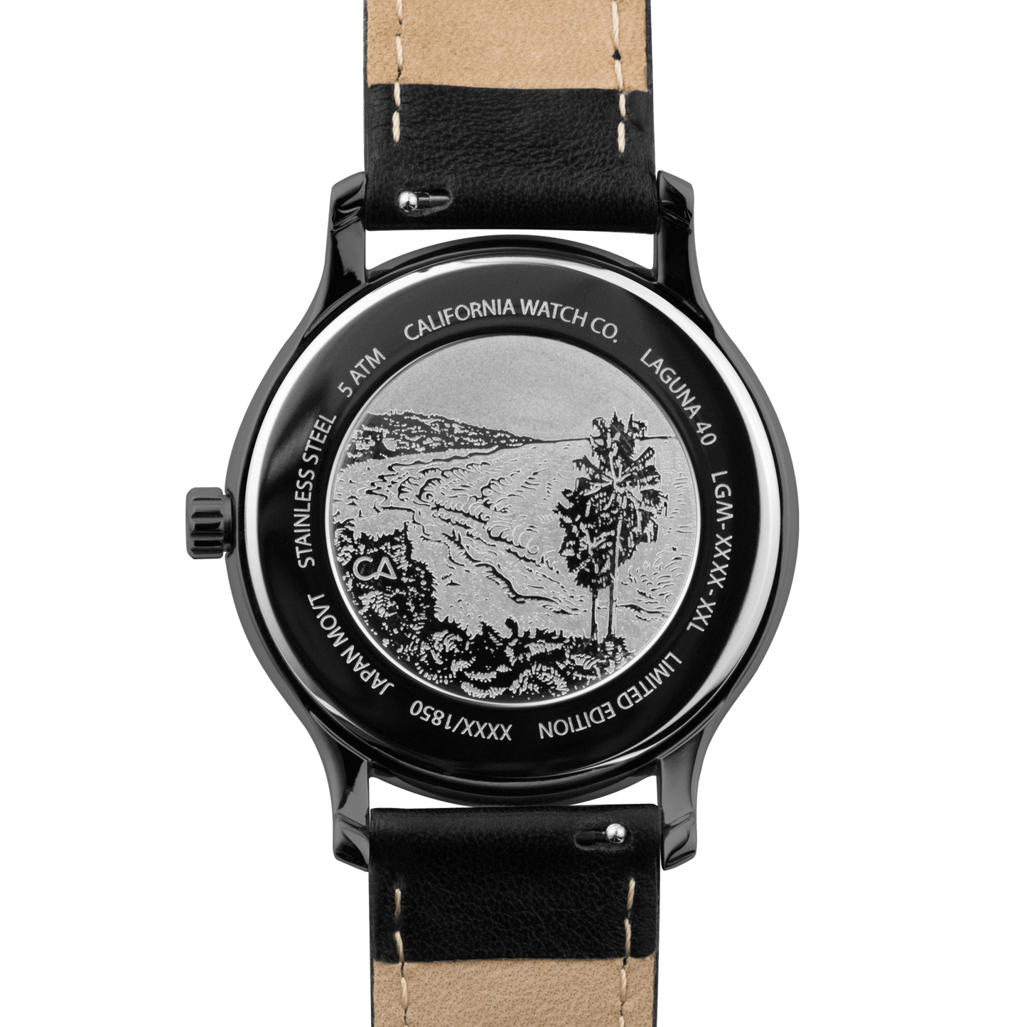 Laguna 40 Leather Gunmetal Red