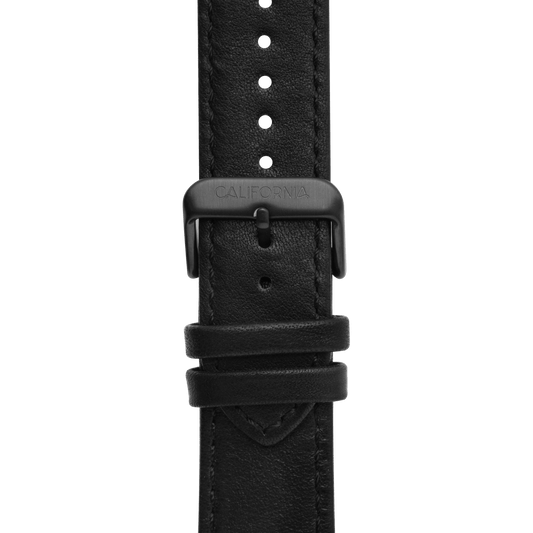 22mm Leather All Black