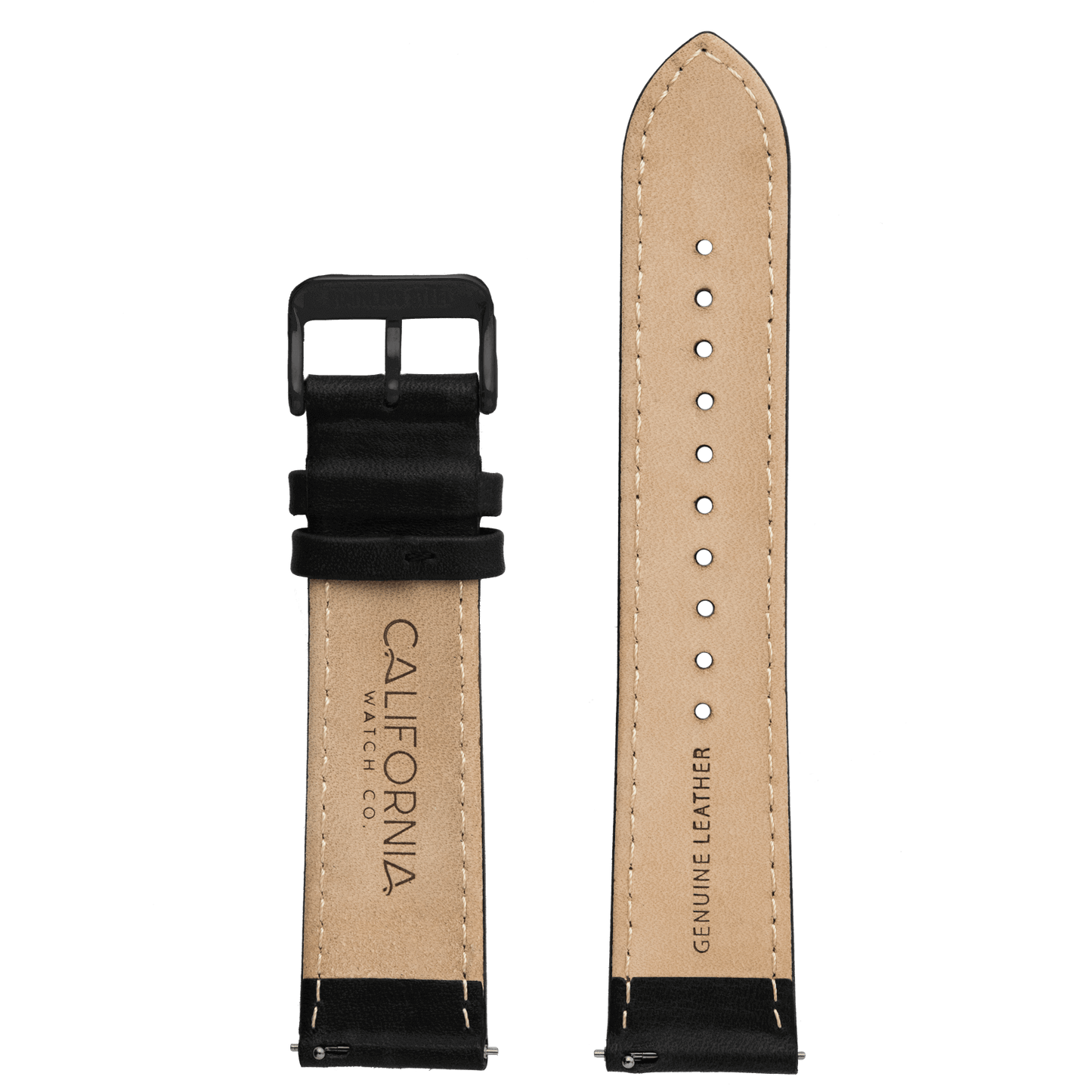 22mm Leather All Black