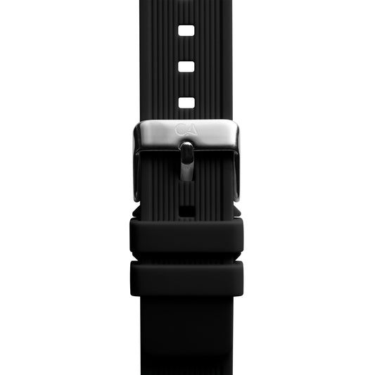 California Watch Co. 20mm Black Silicone Strap
