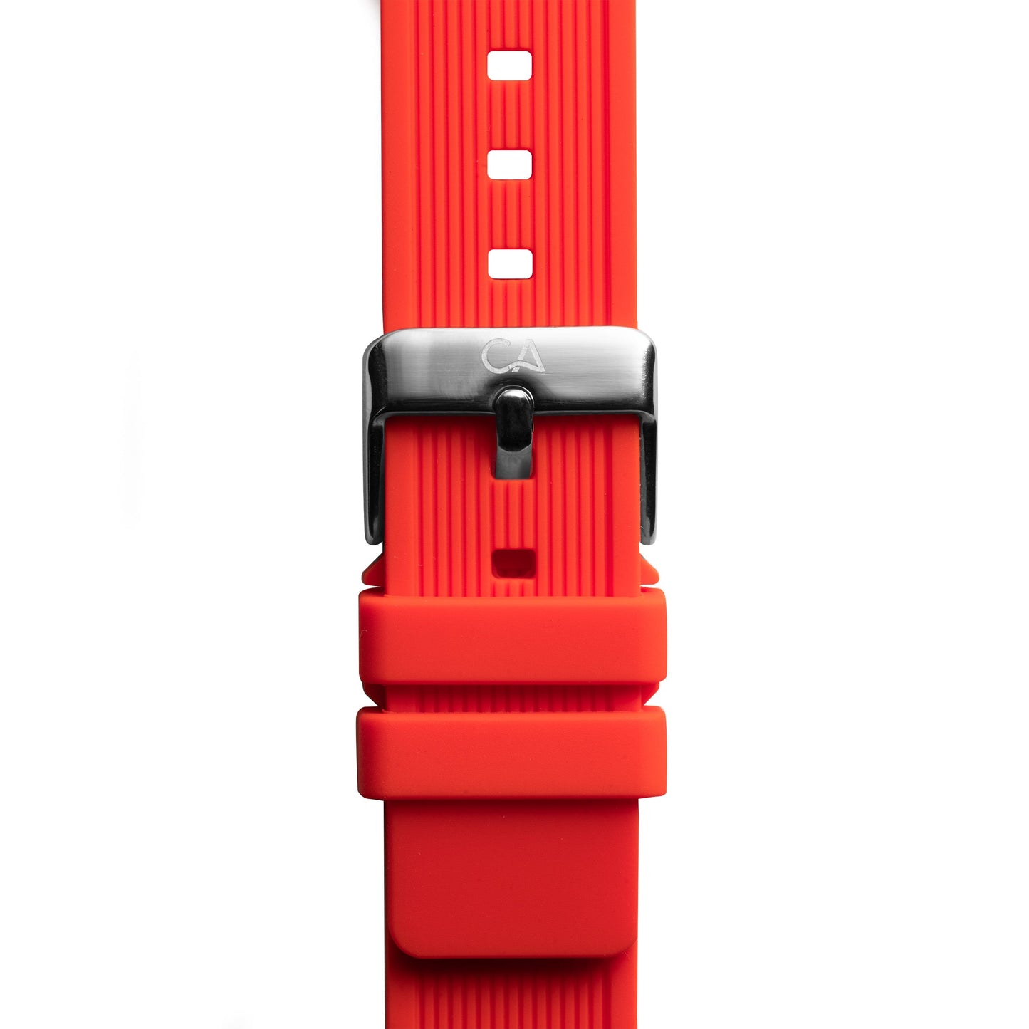 California Watch Co. 20mm Red Silicone Strap