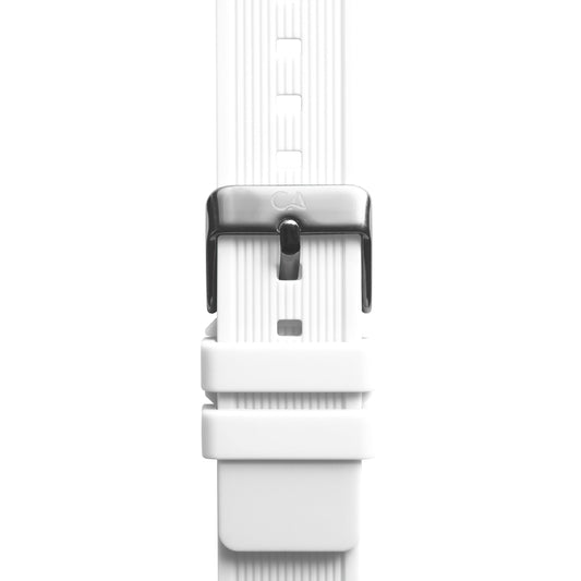 California Watch Co. 20mm White Silicone Strap