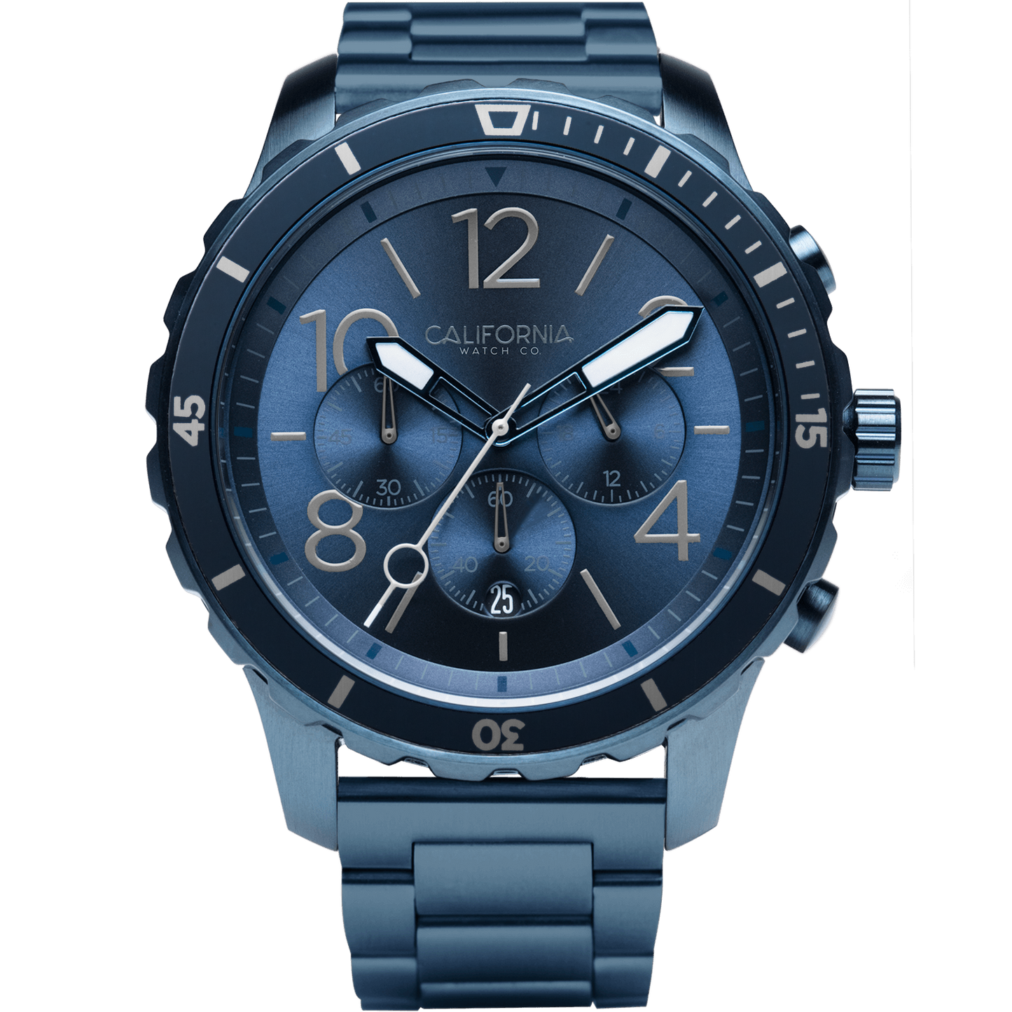 Mavericks Chrono SS Deep Blue | California Watch Co Mavericks Chrono SS Deep Blue | California Watch Co