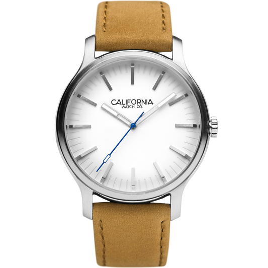 Laguna 40 Leather Sand White California Watch Co