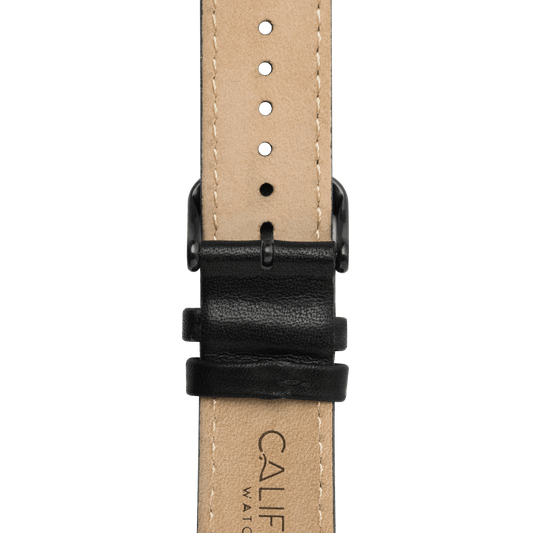 22mm Leather All Black