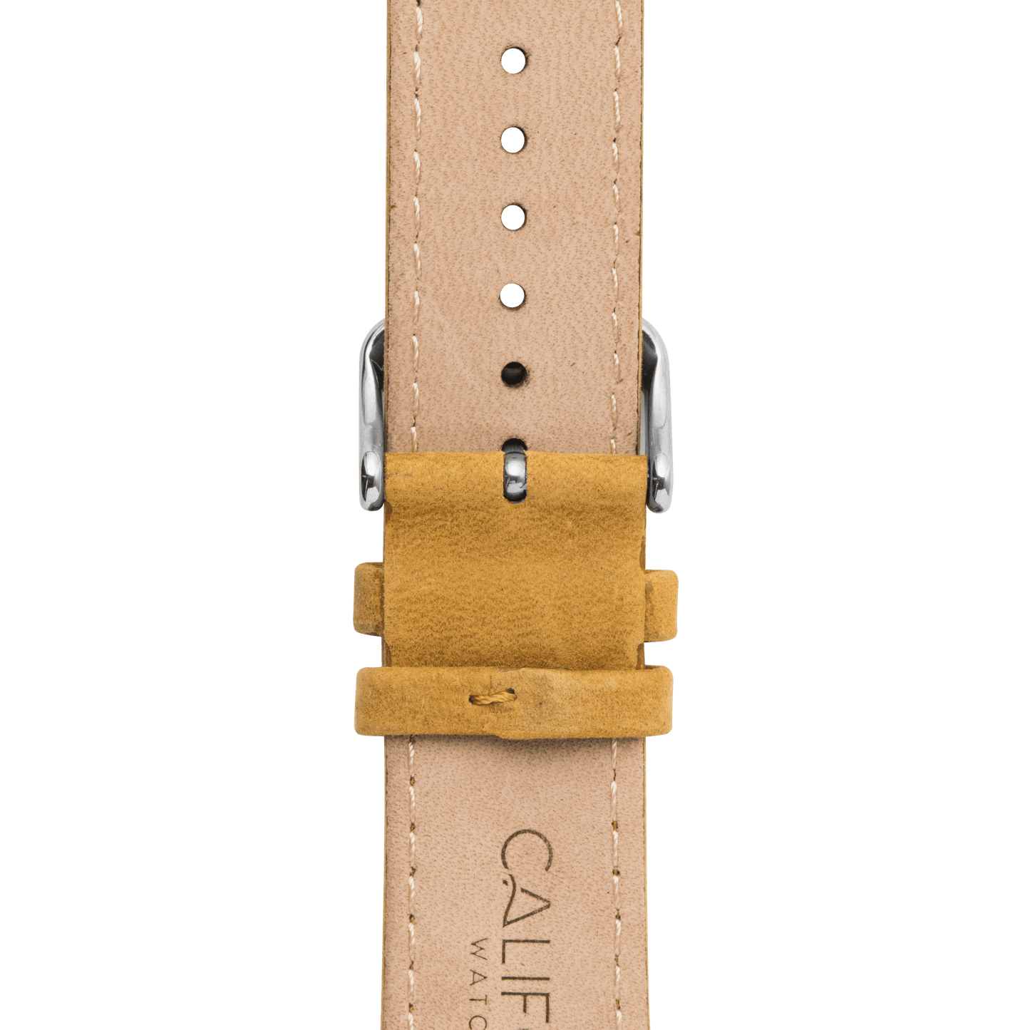 22mm Leather Tan Silver