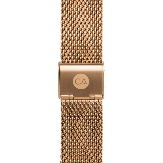 22mm Mesh Rose Gold