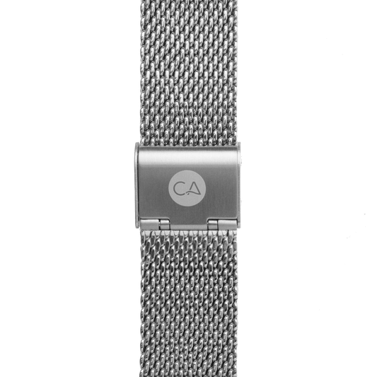 22mm Mesh Silver