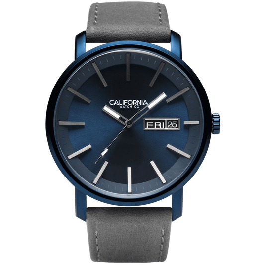 California Watch Co Mojave Leather Deep Blue Gray