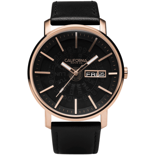 California Watch Co Mojave Leather Rose Gold Smoke